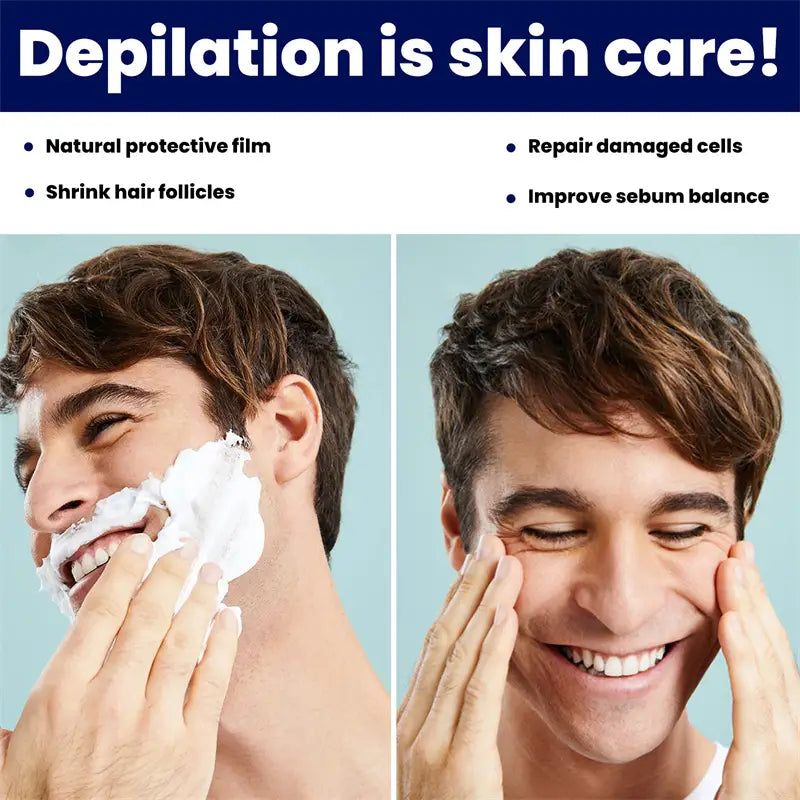 Gentle Hair Removal Cream for Men - 60ml Non-Irritating Formula