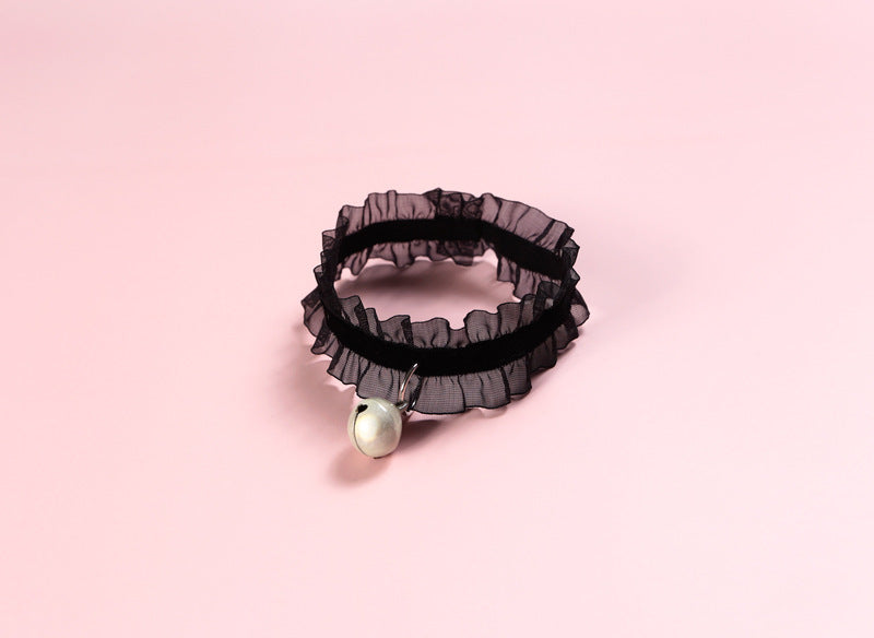 Velvet Lace Adjustable Pet Collar with Insect Repellent