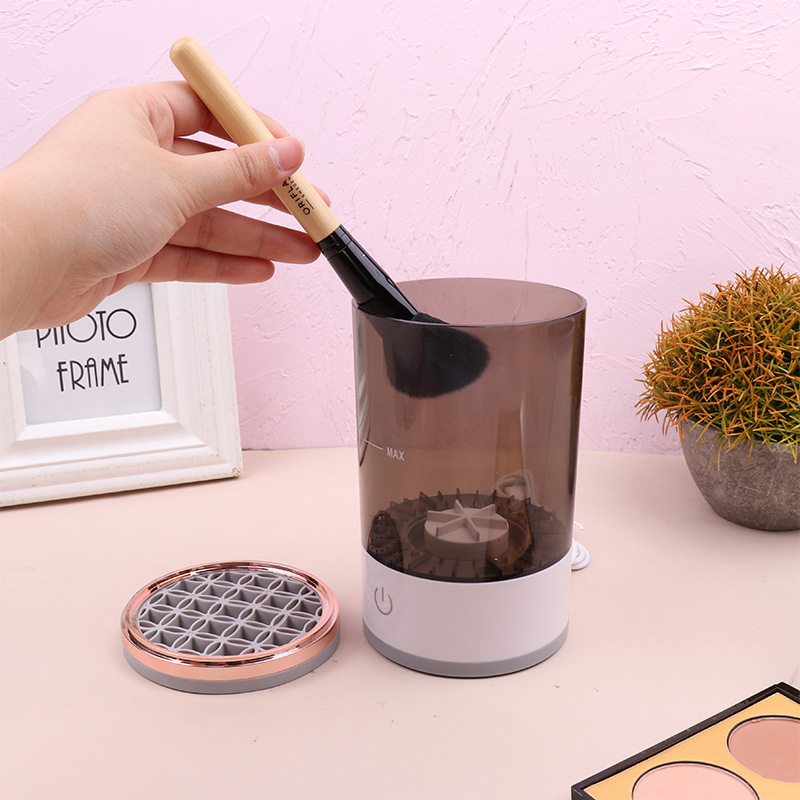 Electric Makeup Brush Cleaner - Rechargeable Automatic Brush Washer & Dryer